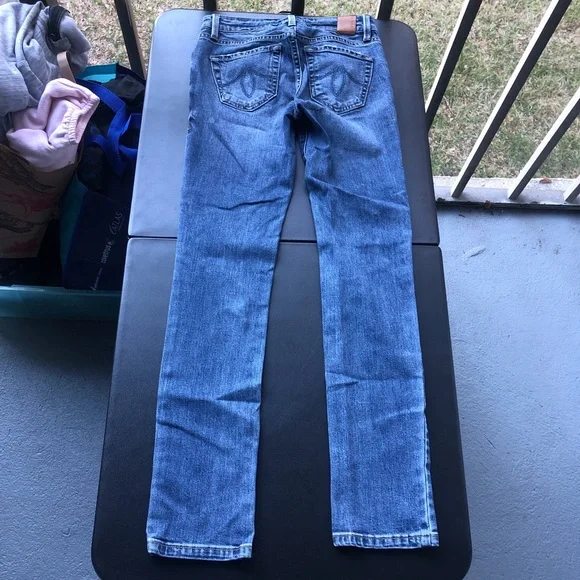 Level 99 by Anthropologie low waist blue slim fit jeans - Picture 3 of 6